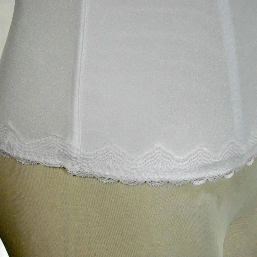 32D Jezebel 30242 Lace Attraction‎ Bustier Long Line UW Bridal Bra White NWT